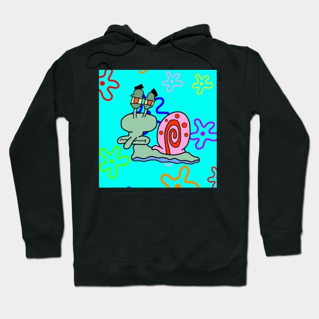 Squidward Snail Hoodie by mushriah333